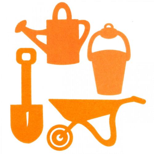 Garden tool felt orange 24 pcs