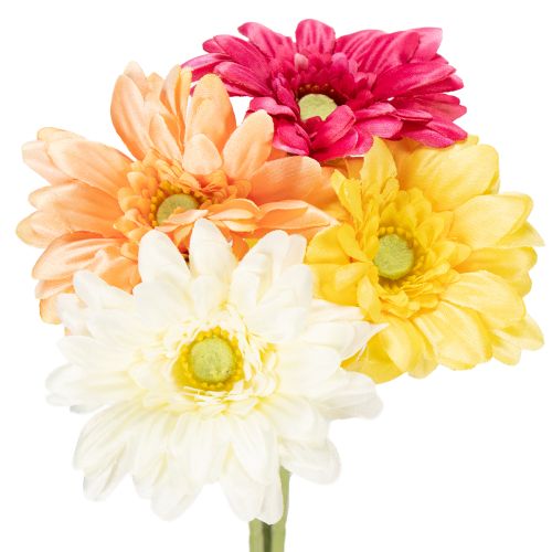 Artificial Gerbera Flower Bouquet for Fresh and Easy-Care Decoration 47cm 32pcs