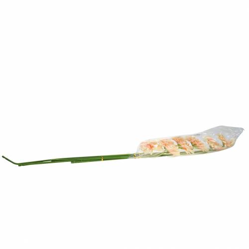 Floristik24 Artificial gerbera peach 62cm 6pcs