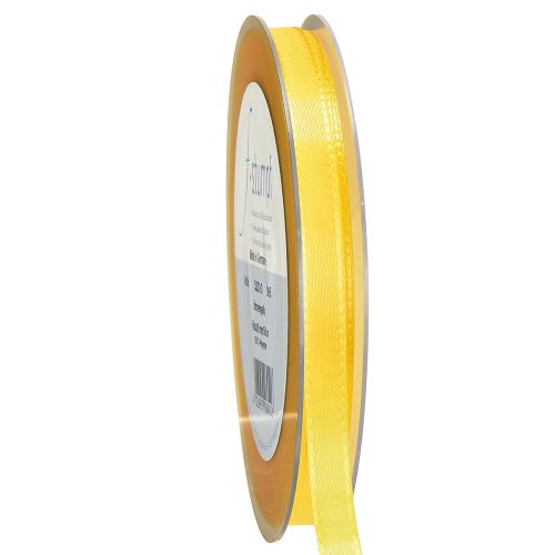 Floristik24 Gift and decoration ribbon 10mm x 50m yellow