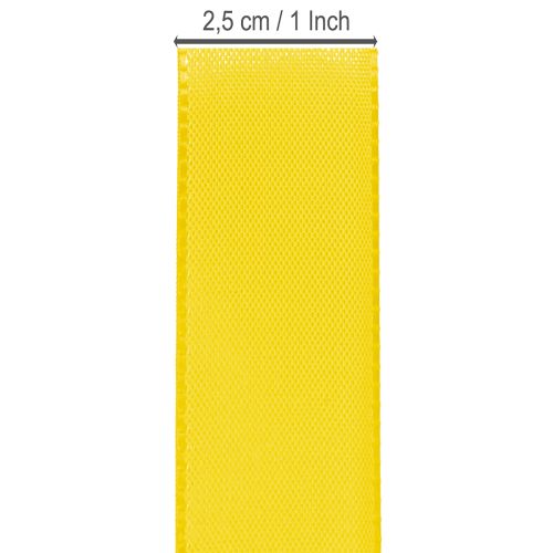 Product Gift and decoration ribbon 25mm x 50m yellow