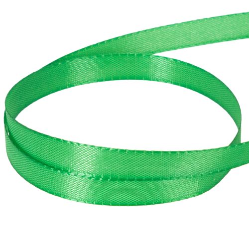 Product Gift and decoration ribbon, green taffeta ribbon, 10mm wide, 50m long