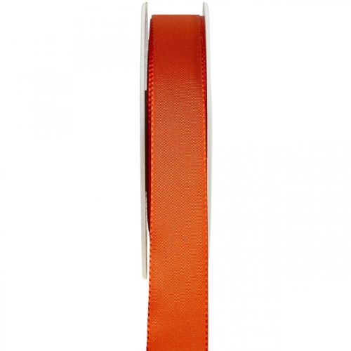 Gift and decoration ribbon Orange silk ribbon 25mm 50m