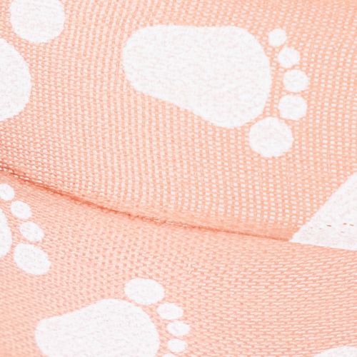 Product Gift ribbon for baby feet, christening decoration, pink ribbon, 25mm, 16m