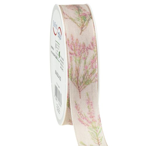 Gift ribbon ribbon autumn heather fabric ribbon 25mm 20m