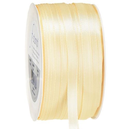 Gift ribbon cream decorative ribbon satin ribbon 6mm × 50m