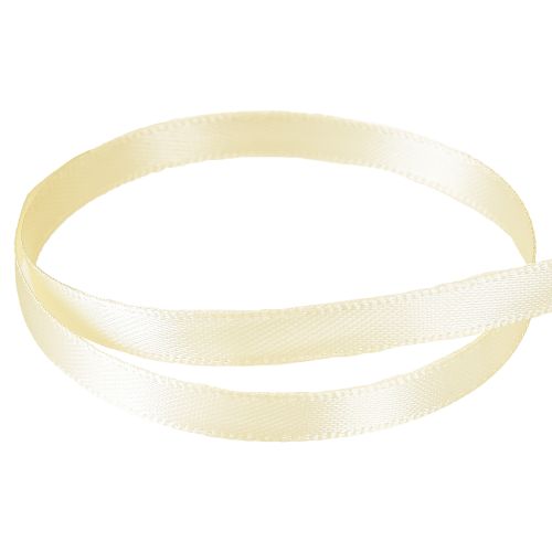 Product Gift ribbon cream decorative ribbon satin ribbon 6mm × 50m