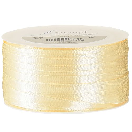 Product Gift ribbon cream decorative ribbon satin ribbon 6mm × 50m