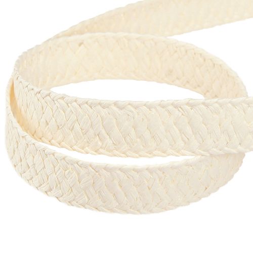 Product Gift Ribbon Cream Braided Paper Ribbon 20mm 10m