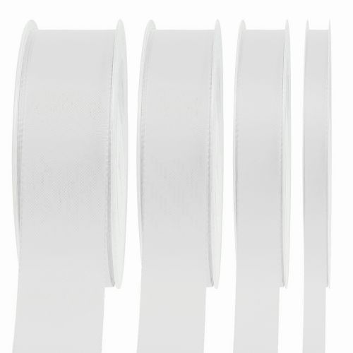 Product Gift ribbon decorative ribbon white 50m various sizes