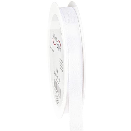 Gift ribbon decorative ribbon taffeta ribbon white 15mm 50m