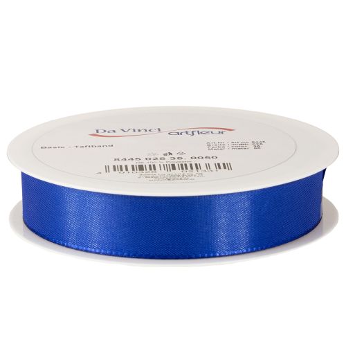 Product Gift ribbon, decorative ribbon, taffeta ribbon, dark blue, 25mm × 50m