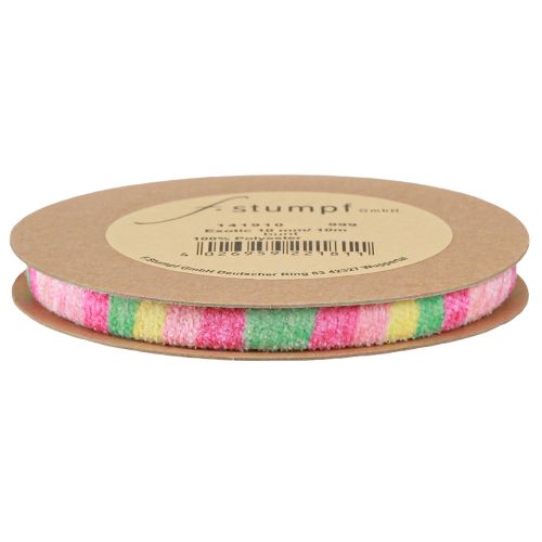 Product Gift Ribbon Terry Cloth Decorative Ribbon Colorful Striped 10mm 10m