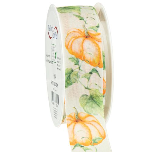 Gift ribbon pumpkin ribbon autumn orange 40mm 15m