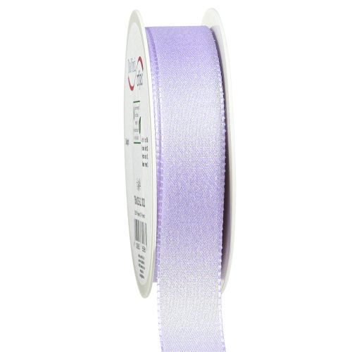 Gift Ribbon Purple Glitter Decorative Ribbon Lilac 25mm 20m