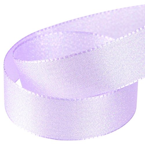 Product Gift Ribbon Purple Glitter Decorative Ribbon Lilac 25mm 20m