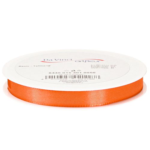 Product Gift ribbon orange ribbon decorative ribbon 15mm 50m
