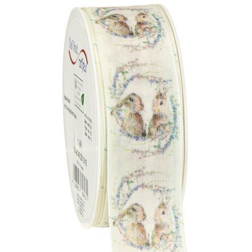 Gift ribbon Easter ribbon rabbits 40mm 18m