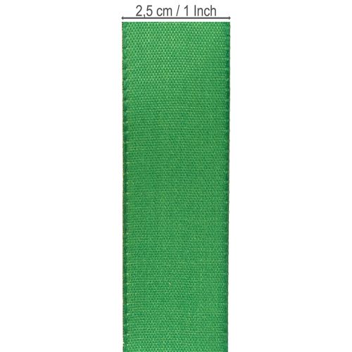Product Gift ribbon taffeta decorative ribbon dark green 25mm × 50m