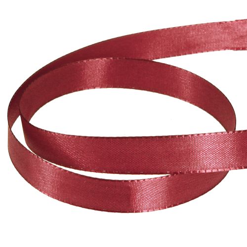 Product Gift ribbon taffeta ribbon decorative ribbon Bordeaux 15mm 50m