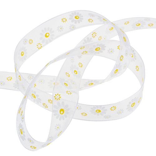 Gift ribbon white 20mm 20m | Floristik24.ie