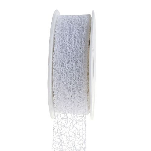 Floristik24 Gift ribbon in white 3cm 10m
