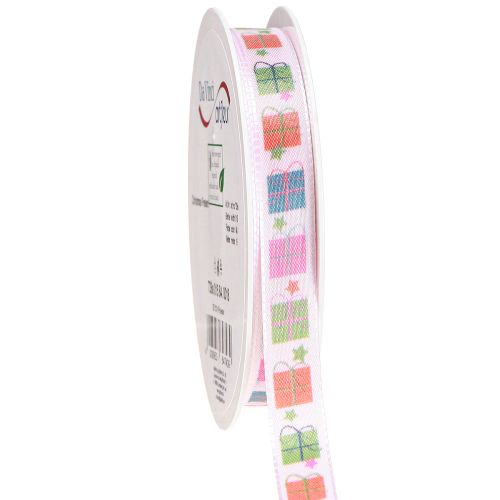 Gift ribbon with parcel ribbon Christmas 15mm 18m