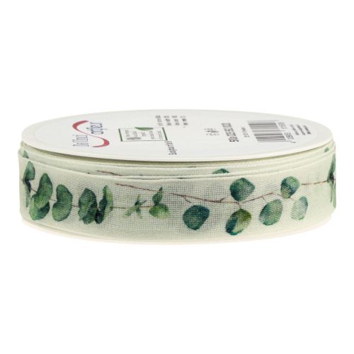 Product Gift ribbon eucalyptus decorative ribbon green 25mm 20m