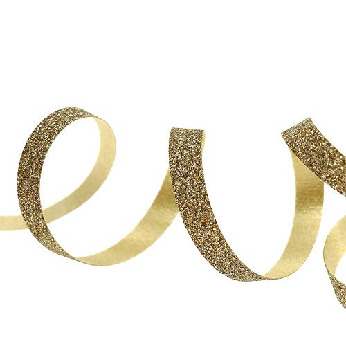 Floristik24 Gift ribbon with mica gold 5mm 150m