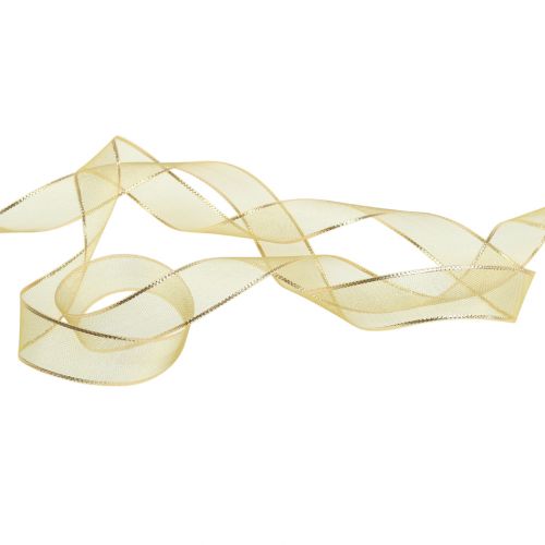 Product Gift ribbon gold ring effect 25mm 25m