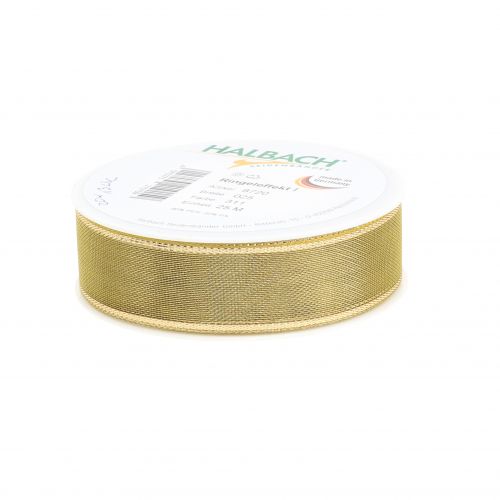 Product Gift ribbon gold ring effect 25mm 25m