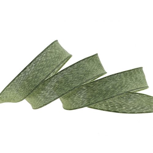 Product Gift ribbon green matt 25mm 20m