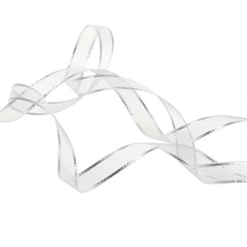 Product Gift ribbon silver ring effect 15mm 25m