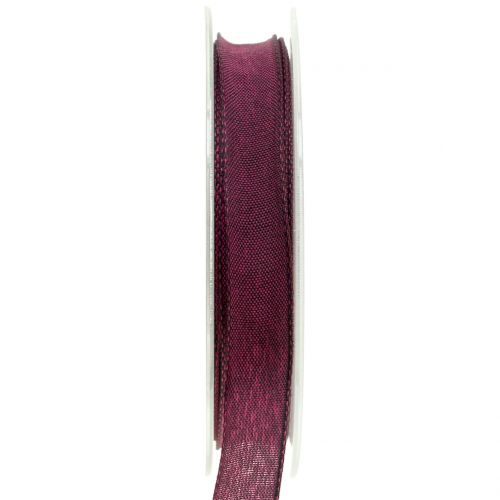 Floristik24 Deco ribbon violet 15mm 20m