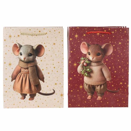 Gift bag with mouse motif and