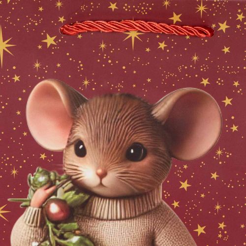 Gift bag with mouse motif and