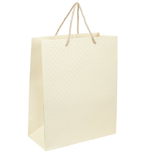 Floristik24 Gift Bag Paper Gift Bag Cream 26×12×32cm 1 pc