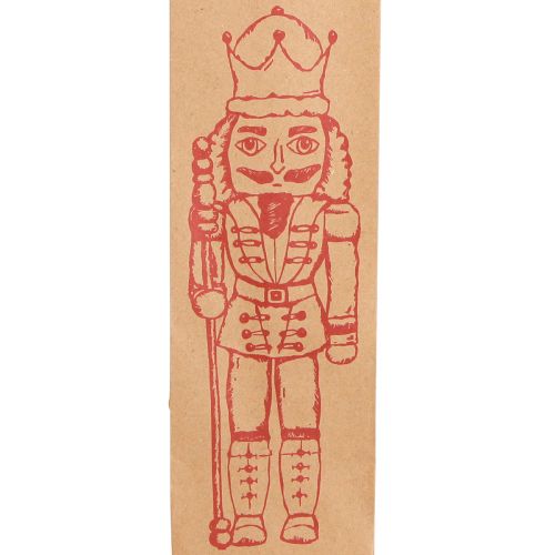 Floristik24 Gift bag Christmas paper bag nutcracker 28×8cm 5 pcs