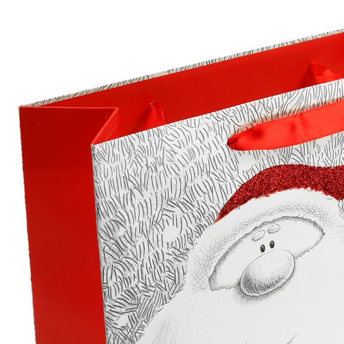 Floristik24 Gift bag with Santa 24cm x18cm x 8cm