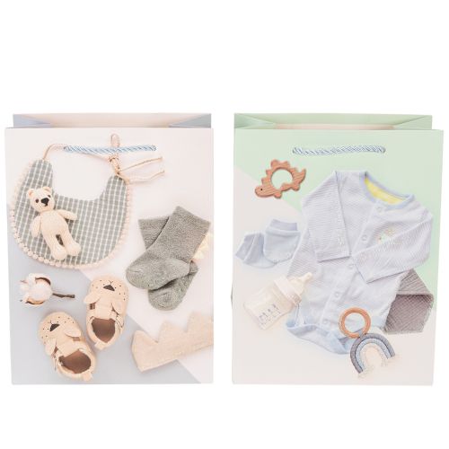 Product Baby Boy Gift Bag - Ideal for Baby Gifts at Birth - 23cm - 2 Pieces