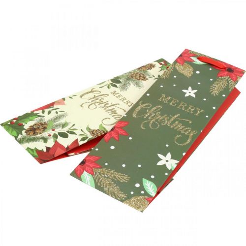 Floristik24 Gift bags Christmas gift bag Merry Christmas 36x12cm 2pcs