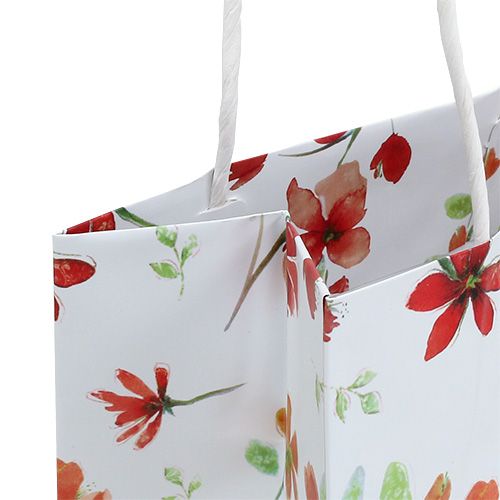 Product Gift bags with flowers 25cm x 20cm x 11cm 6pcs