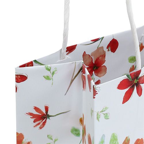 Floristik24 Gift bags with flowers 25cm x 20cm x 11cm 6 pcs