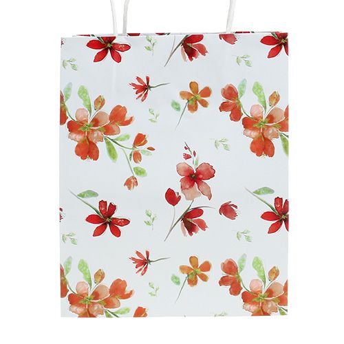 Floristik24 Gift bags with flowers 25cm x 20cm x 11cm 6 pcs