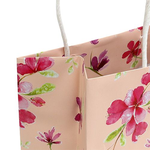 Floristik24 Gift bags with flowers 20cm x 11cm x 25cm 6 pcs