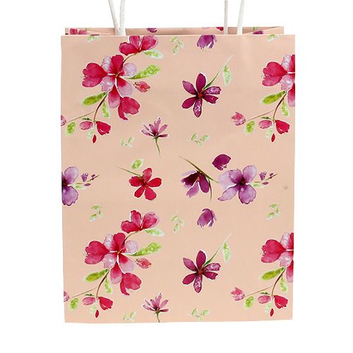 Floristik24 Gift bags with flowers 20cm x 11cm x 25cm 6 pcs