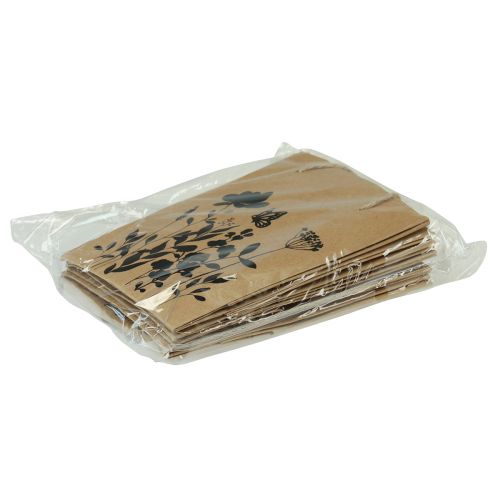 Product Gift Bags with Handles Paper Natural Black 12×15cm 6 Pcs