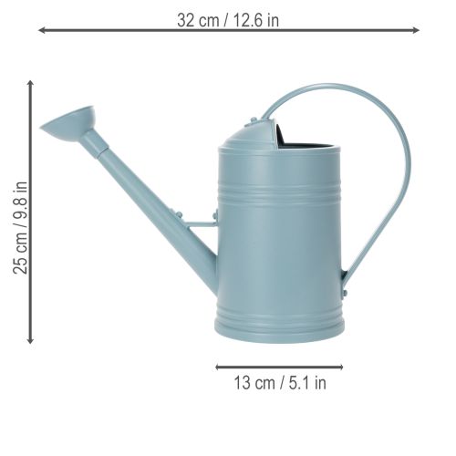 Product Watering can ideal for precise watering of balcony and indoor plants, blue, 32cm