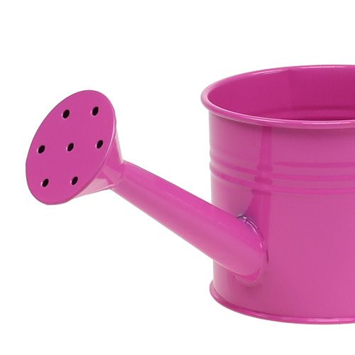 Product Colorful decorative watering can, Ø11cm, H9.5cm, for planting, spring table decoration, metal, set of 8