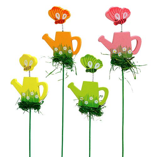 Floristik24 Watering can with butterfly assorted colors. 3.5cm 24pcs